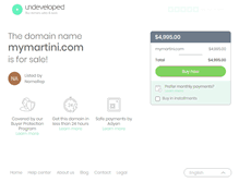 Tablet Screenshot of mymartini.com